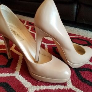 L.K. Bennett sledge 37 beige tan